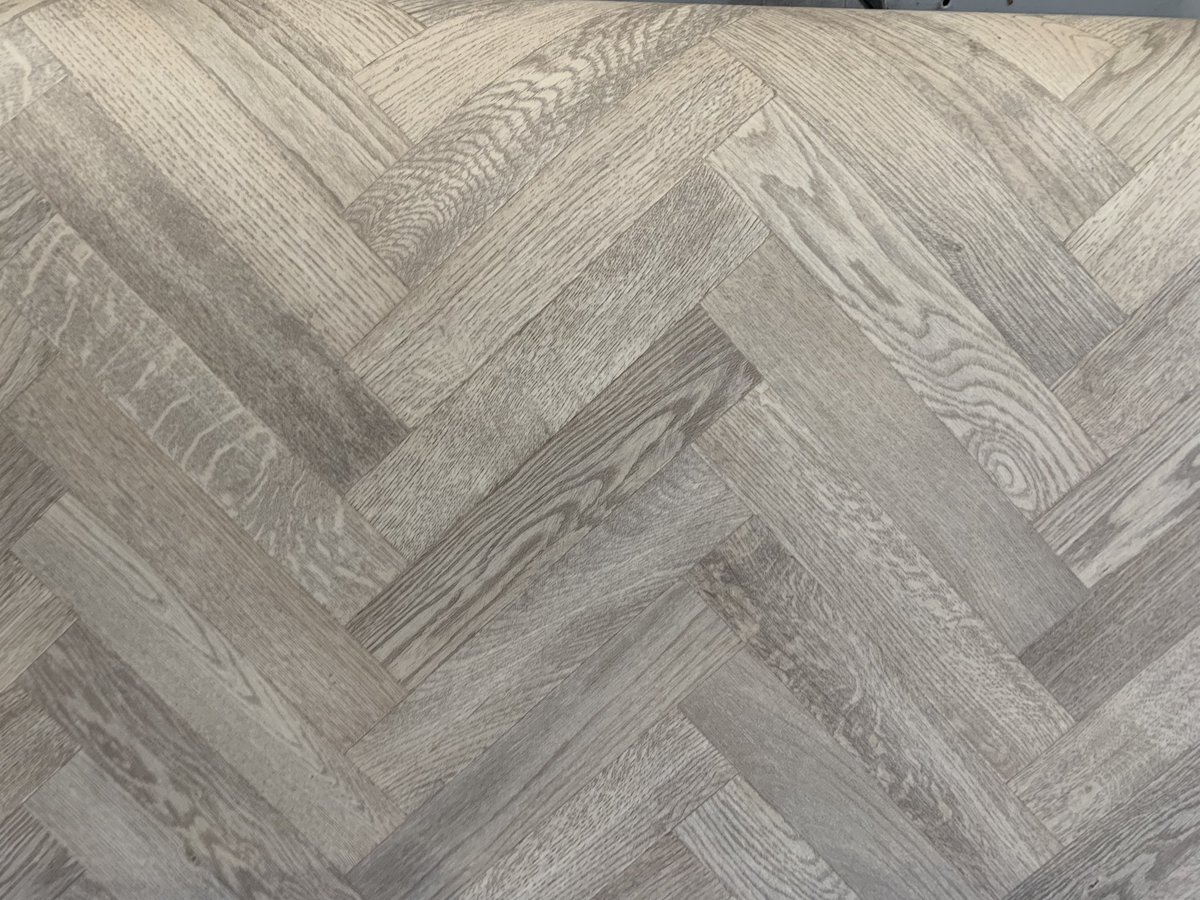 Rhino Natural Oak Herringbone Vinyl

☑️ Felt back 
☑️ Suitable for all areas 
☑️ 4m wide 

Was £19.99m2 
Now £9.99m2