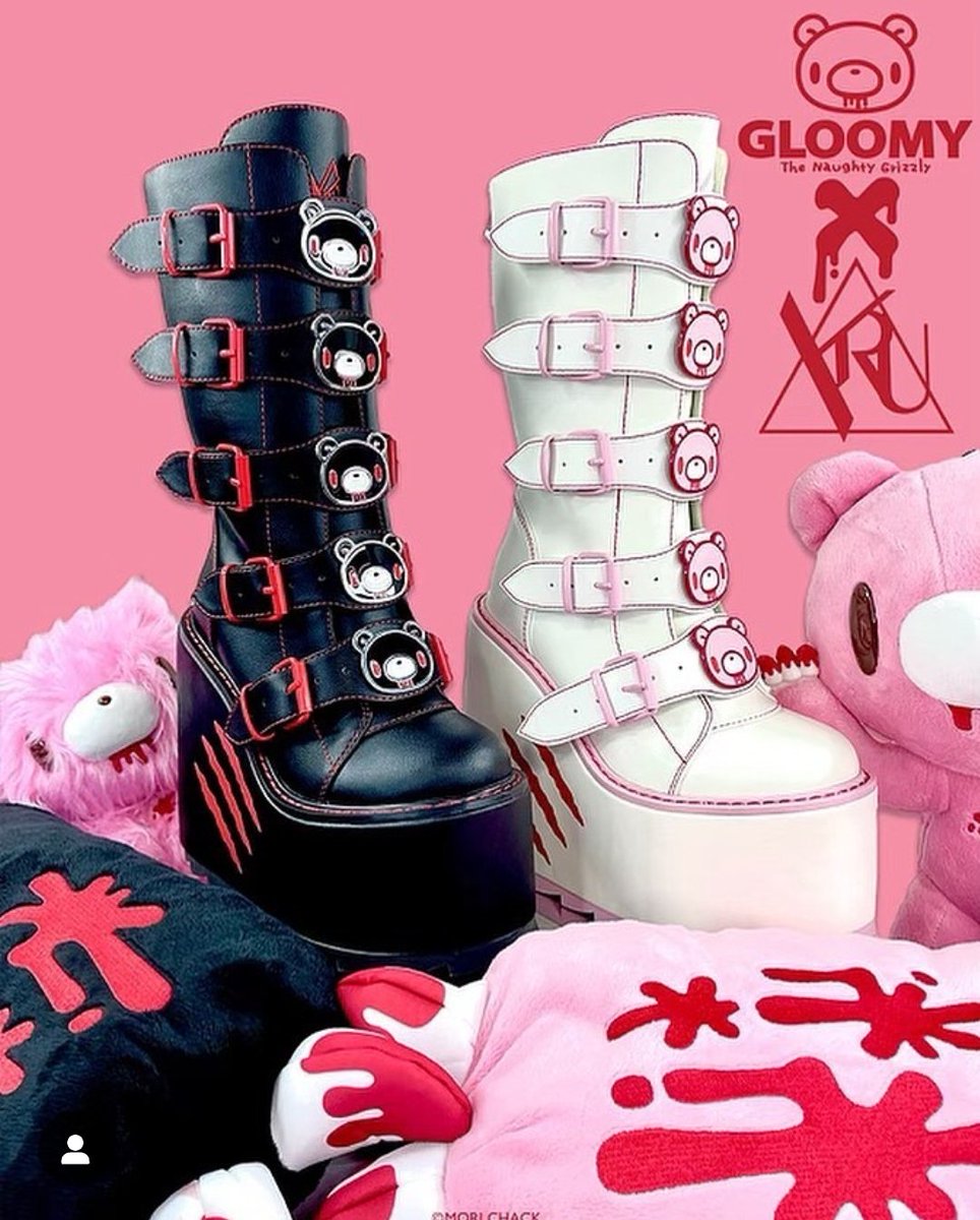 puppiwuppi's tweet photo. JUST SAW THAT THE GLOOMY BEAR X YRU SHOES ARE RELEASING!!! AAAAAA!!! 
😭😭😭💕🩷💕🩷💕 https://t.co/mCKZfFW4T7
