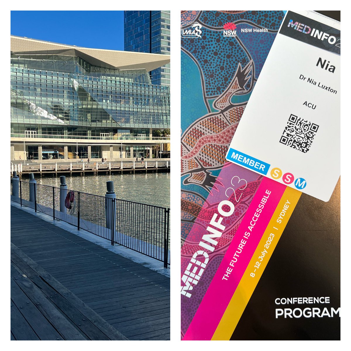 NiaALuxton's tweet photo. #MEDINFO in the Sydney sunshine. Thank you #ACU @acualliedhealth for supporting me to attend this international conference #healthdatascience #globalhealthinformatics #digitalprofessionalism & so much more https://t.co/eF7Jmb4CDQ
