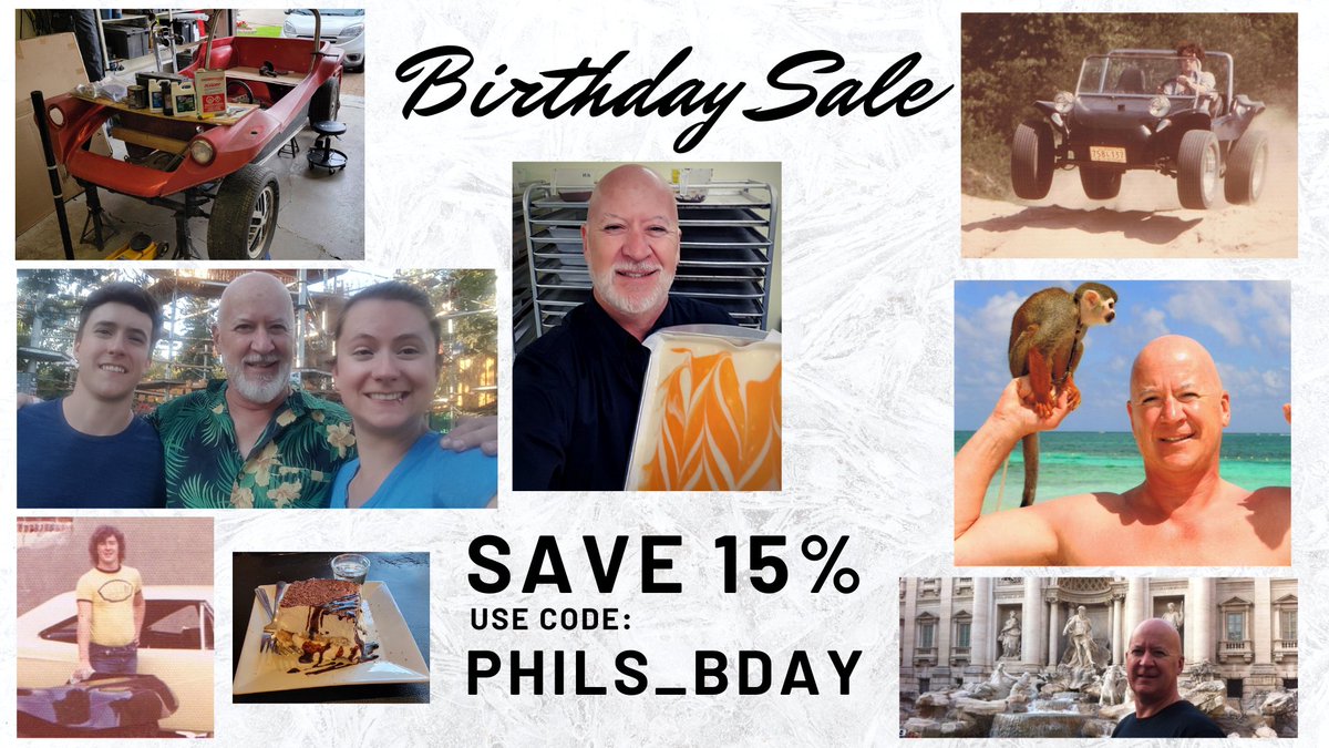 Save 15% on everything, during our founder's annual Birthday Sale. Use code: PHILS_BDAY at Checkout. 
philsfudge.com #philsfudge #yeg #fudge #chocolate #caramel