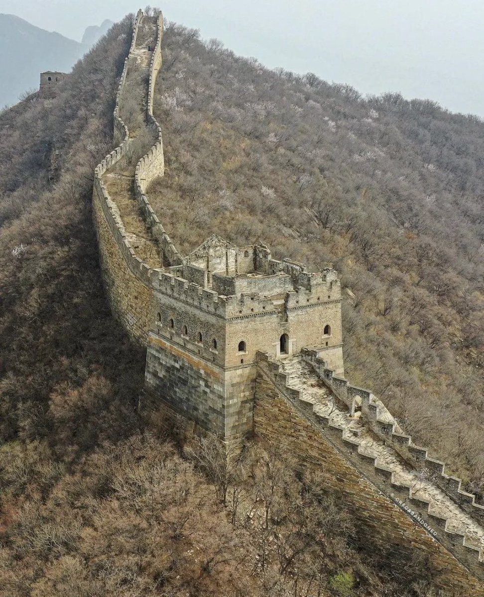 historyinmemes's tweet photo. The Great Wall of China is a remarkable feat of engineering and one of the most iconic structures in the world. However, it is a common misconception that the Great Wall was abandoned at any point in history. In fact, the wall was constructed and maintained by various Chinese dynasties over a span of many centuries.

The construction of the Great Wall began as early as the 7th century BC, during the Warring States period in ancient China. However, it was during the Qin Dynasty (221-206 BC) that the first large-scale wall was built to defend against invasions from the north. This early wall served as a prototype for the later walls constructed during different dynasties.

The most well-known sections of the Great Wall, which attract millions of visitors each year, were mainly built during the Ming Dynasty (1368-1644 AD). These sections were constructed and fortified to protect China from Mongol invasions. However, it is important to note that the Ming Dynasty did not abandon the wall either. They actively maintained and expanded it during their reign.

While the construction of the Great Wall was a massive undertaking and required a significant investment of resources, there was never a complete abandonment of the wall. Instead, its purpose and importance evolved over time as dynasties rose and fell. The wall served not only as a military fortification but also as a symbol of Chinese national identity and unity.

In the centuries that followed, sections of the Great Wall fell into disrepair due to neglect, natural erosion, and human activities. However, efforts have been made in recent decades to preserve and restore the wall, especially the Ming-era sections, as a testament to China's rich history and cultural heritage. Today, the Great Wall of China remains a UNESCO World Heritage Site and a popular tourist destination.