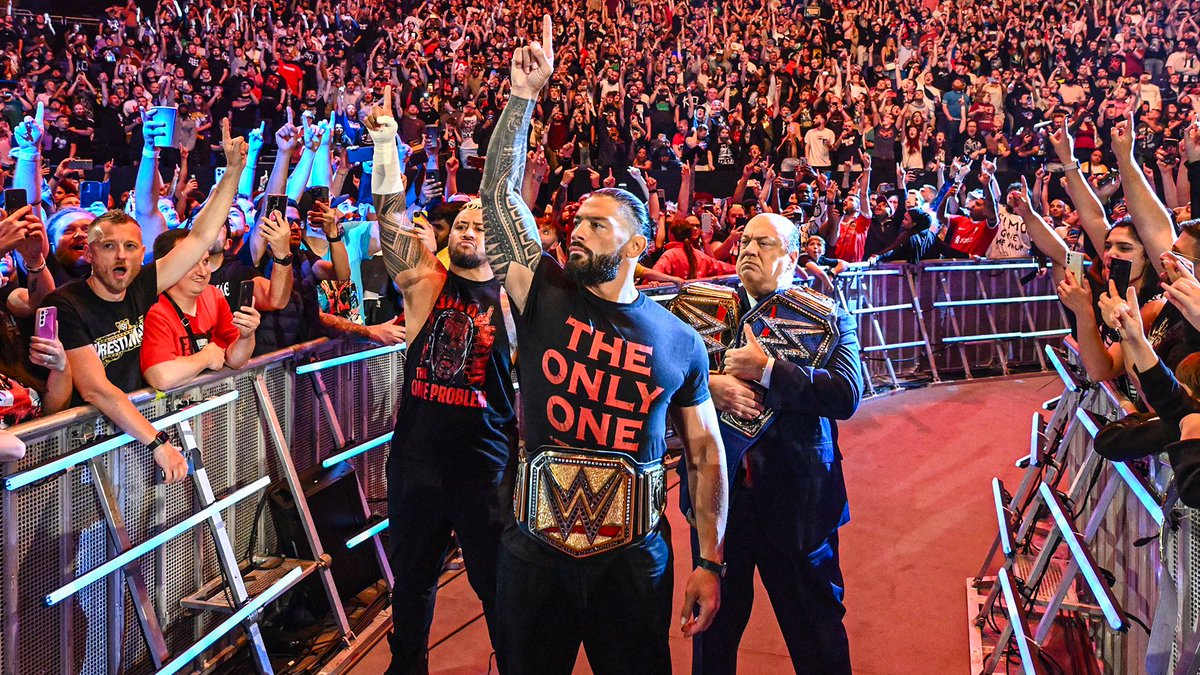 The Top 5 highest merchandise sellers in WWE for the month of June have been revealed:
1. Roman Reigns
2. Cody Rhodes
3. “Stone Cold” Steve Austin
4. LA Knight
5. nWo
- per @wrestlenomics https://t.co/ILhppdg7Mk
