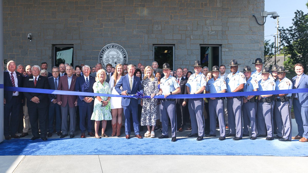 ga_dps's tweet photo. Last week, DPS held the grand opening and ribbon cutting for the new Headquarters building in Atlanta.  @GovKemp , @MartyKempGA , Speaker Jon Burns, and others were in attendance as the first new Headquarters building since 1956 was officially opened. #gatrooper #gamccd #gacpd https://t.co/tjSXtdPbrD