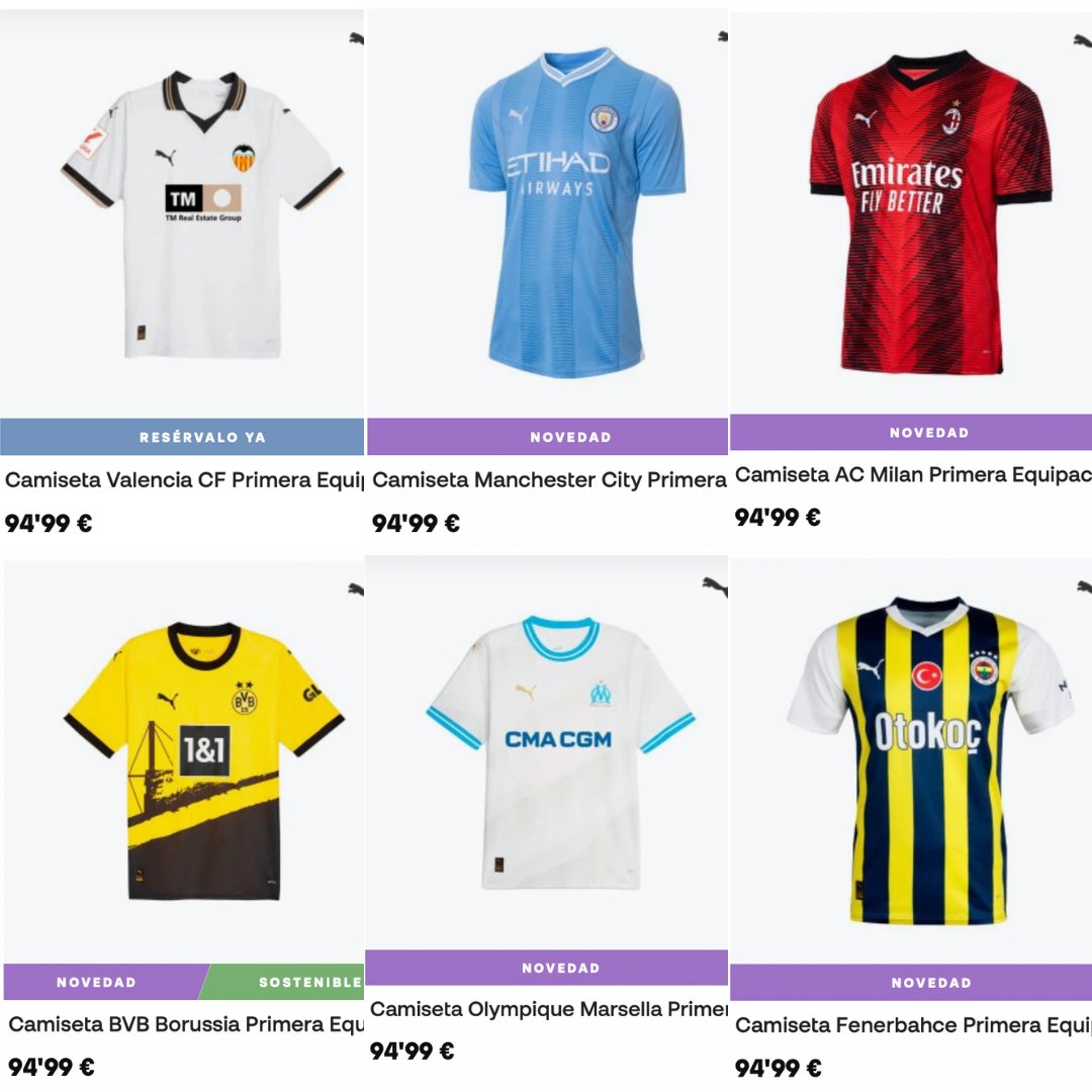 mirondo9's tweet photo. La camiseta del #Valencia 2023-24 ha subido su precio y una posible razón es que Puma ha metido a los valencianistas en la gama de equipos grandes de Europa. Pese a su delicado estado de salud institucional y deportivo, a nivel de marketing, sigue teniendo su estatus https://t.co/XJaFZ5Msiq