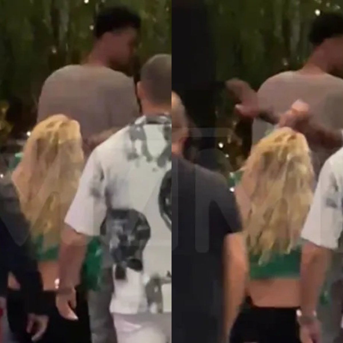 PopBase's tweet photo. Footage of Britney Spears getting struck in the face by Victor Wembanyama’s security guard shows that she did not “grab him from behind” like the NBA player claimed. https://t.co/zK011GbzpF