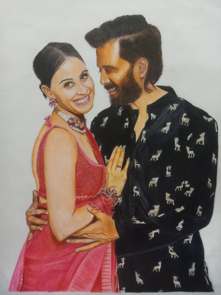 LaventoAtelier's tweet photo. @geneliad @Riteishd #colourportrait #portrait #art #artist #sketch #drawingart #colourpencil #colorpencil #sketch #Pencildrawing #pencilportrait #LaventoAtelier #lavento_atelier https://t.co/TvEIXrOwo9