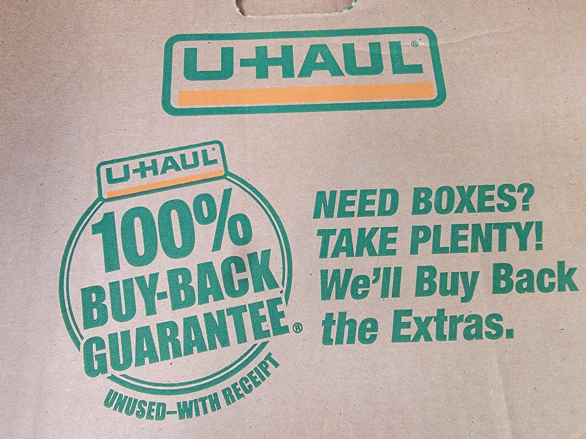 vegastype2's tweet photo. An absolute lie. Corporate @uhaul centers may take the boxes back, but your local Uhaul store most likely will not. My local Uhaul store didn't even use the Uhaul system to process my credit card, thus not being in their system. The second local store didn't have a card machine. https://t.co/bOKNxgybnH