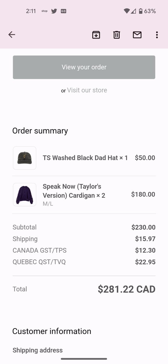 They are Mine 💜 oh and I added the hat cuz it's cute 🧢 <a href="/taylornation13/">Taylor Nation</a> #SpeakNowTaylorsVersion