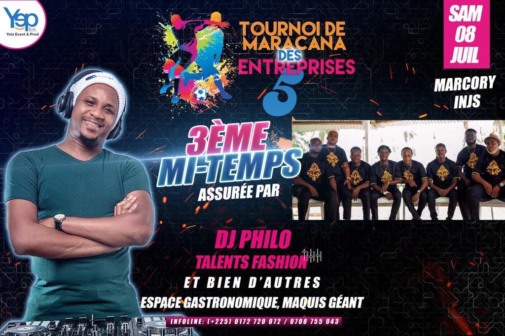 Prom_Ivoire's tweet photo. C’est parti pour la 5e édition du Tournoi de Maracana des Entreprises. 🚨🚨

Rdv demain 8 juillet dès 7h à l’INJS Marcory.
38 équipes vont s’affronter devant plus de 1000 spectateurs dans une ambiance de folie. Des lots et gadgets à gagner. Ça sera également une occasion pour toi de te faire des contacts 🌚.   

*SI TU AS NÉGLIGÉ NON HEIN 🤫*