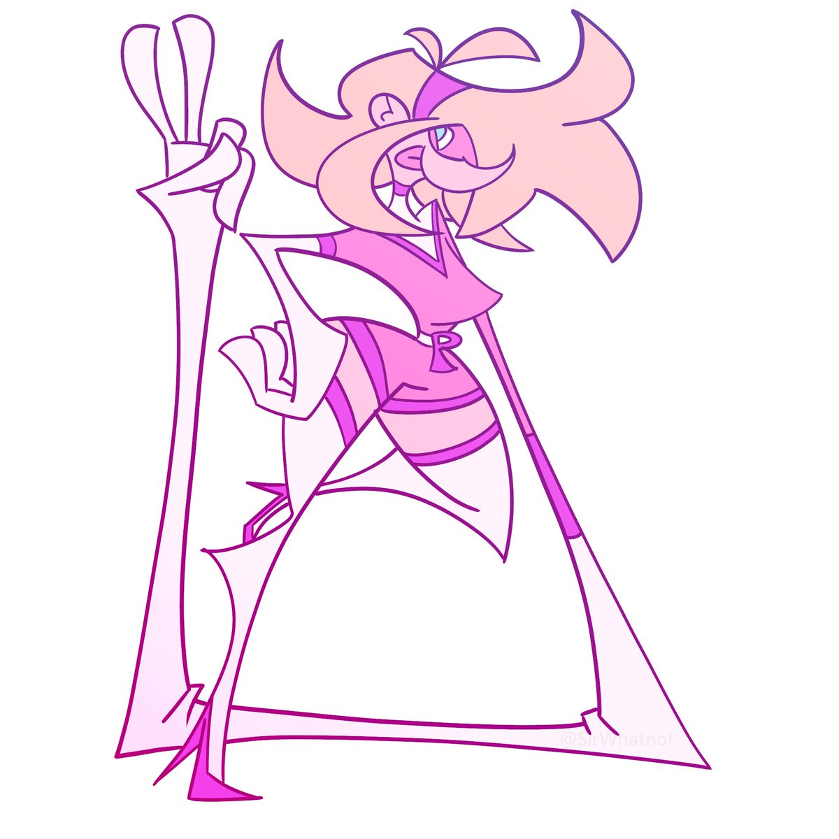 SirWhatnot's tweet photo. Saw @SligStew's OC, Plastelle and thought it'd be fun to draw her. https://t.co/VxOvtAMCYm