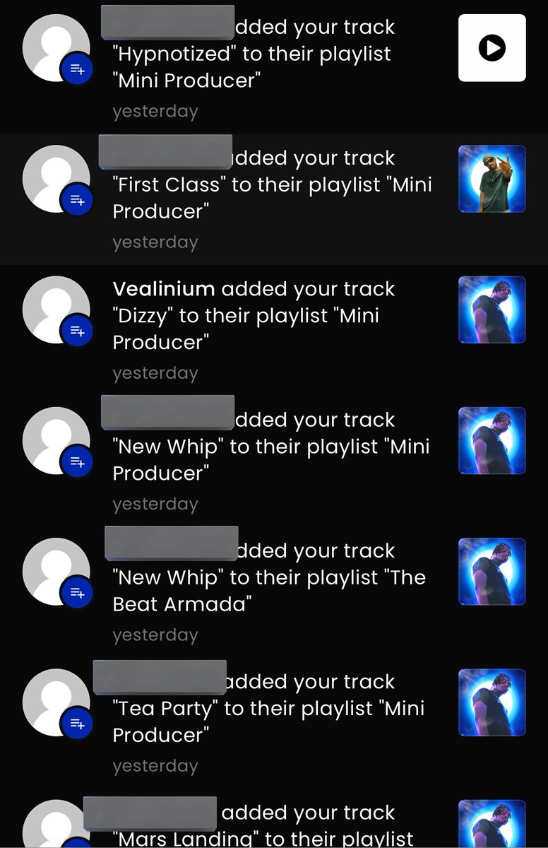 I love that an artist is enjoying my beats so much that they’ve named a playlist after me on their <a href="/Soundeecom/">Soundee</a> account 🙏🏽