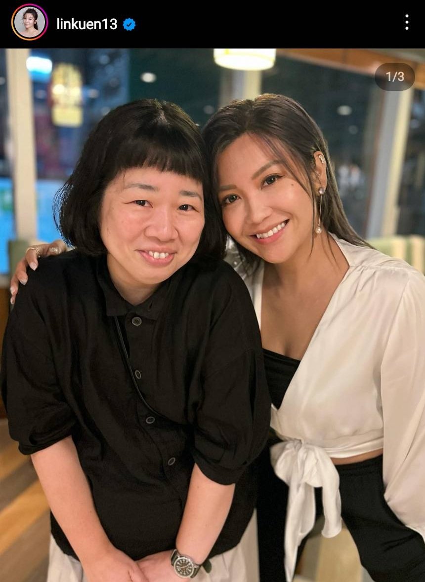 ito_shuko's tweet photo. 練美娟さんともようやくお会いしました。日本のドラマが香港でもリメイクされ、同じ役というのも不思議ですが実際にお会いするのも不思議です。 https://t.co/d8SC68JePF