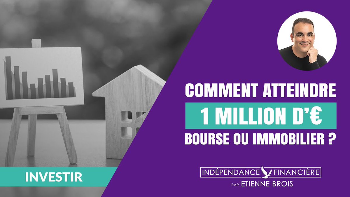 independancefi's tweet photo. Atteindre 1 million d'euros - Bourse ou immobilier ? https://t.co/qqZSopC9nK https://t.co/w0pjZLfggO