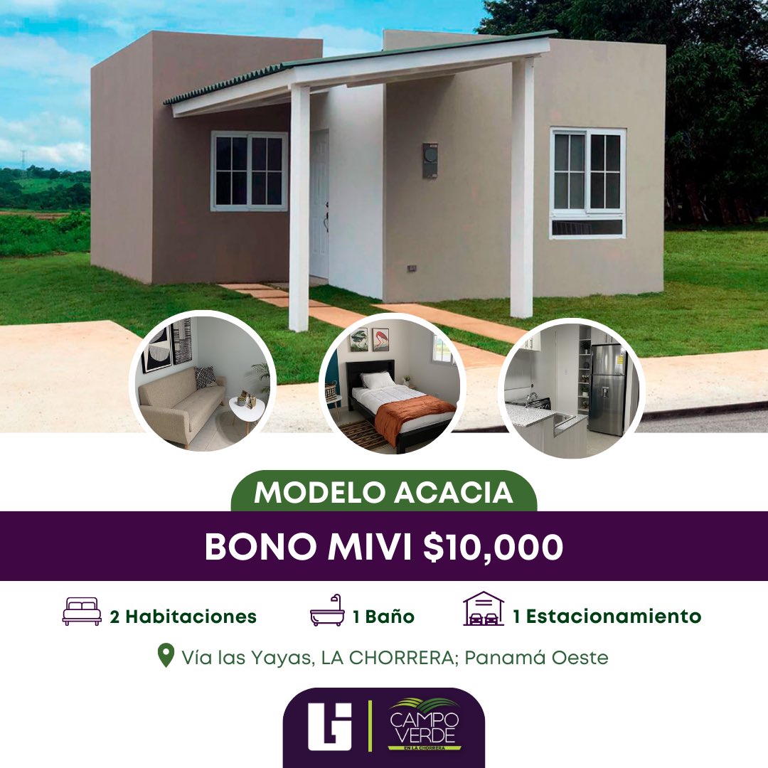 🏡💰 ¡Aprovecha nuestras promociones en el proyecto Campo Verde! Vive cómodamente y disfruta de un estilo de vida excepcional. 🌳✨

Con nuestras promociones especiales, podrás hacer realidad el sueño de tener tu propio hogar. ¡No dejes pasar esta oportunidad única! 💫🔑