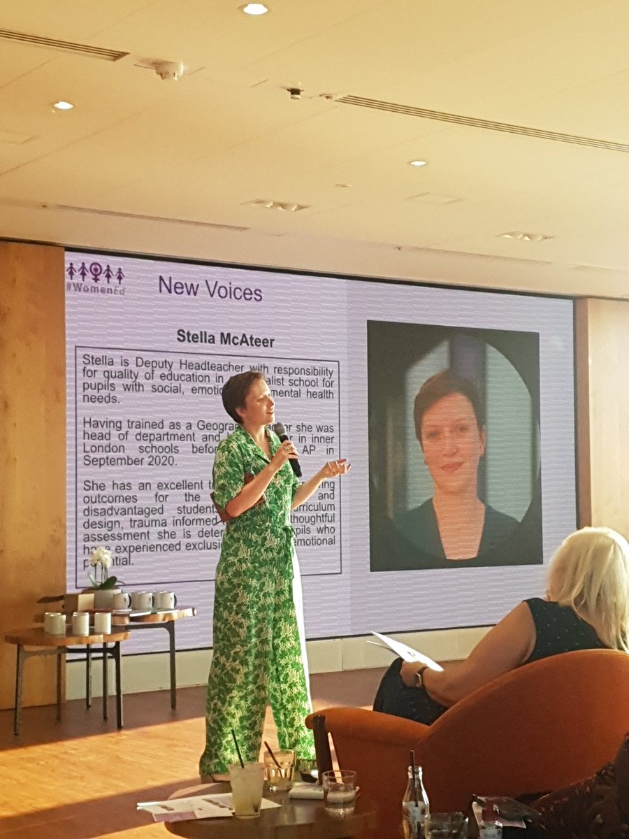 The wonderful Stella McAteer from <a href="/Eko_Pathways/">Eko Pathways School</a> speaks about her role at school and how proud she is of everything young people at Eko Pathways are achieving  at the #WomenEdondon celebration event 
⭐⭐⭐⭐⭐⭐⭐