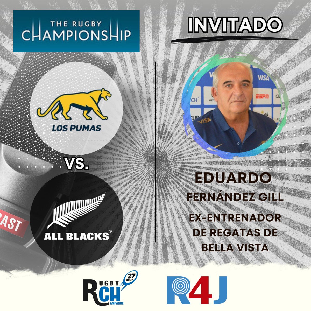 rugbych's tweet photo. #RChRadio 📻 ¡EN VIVO DESDE MENDOZA!
Esta tarde de viernes se viene un programa especial de Rugby Champagne Radio, con toda la actualidad del rugby argentino y una detallada previa del partido entre Los Pumas y los All Blacks.
🙋🏽♂️ Además nos visitará Eduardo Fernandez Gill. https://t.co/Gjg0VX8USp
