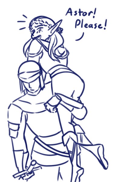 chailattemusing's tweet photo. when the paladin is trying to comfort you but he needs to help his buddy across the room so he PICKS YOU UP to take with him
#dnd #dnd5e #doodles https://t.co/Dfsah06Qna