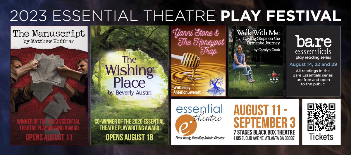 2023 Essential Theatre Play Festival: Showcasing Georgia’s Best Playwrights August 11 – September 3 at 7Stages Theater in Little Five Points It’s our busiest lineup yet! You won’t want to miss it Get tickets at tix.com/ticket-sales/e…