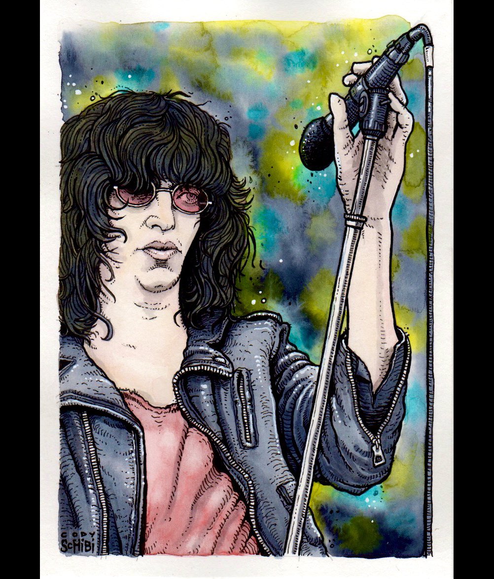 Joey
5”x 7” watercolor/ink on cold press watercolor paper
#TheRamones