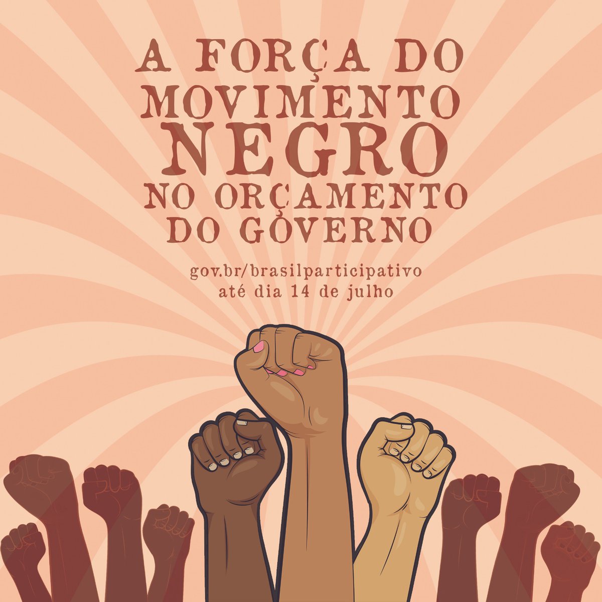 Lelia_Vive's tweet photo. Promover a igualdade racial e combater o racismo, por meio da formulação, execução, articulação, monitoramento, governança interfederativa é URGENTE. E a gente pode fazer o governo ouvir nossa voz no #BrasilParticipativo > VOTE AGORA
https://t.co/4jc0y459Xl https://t.co/LMvfu2eHUj