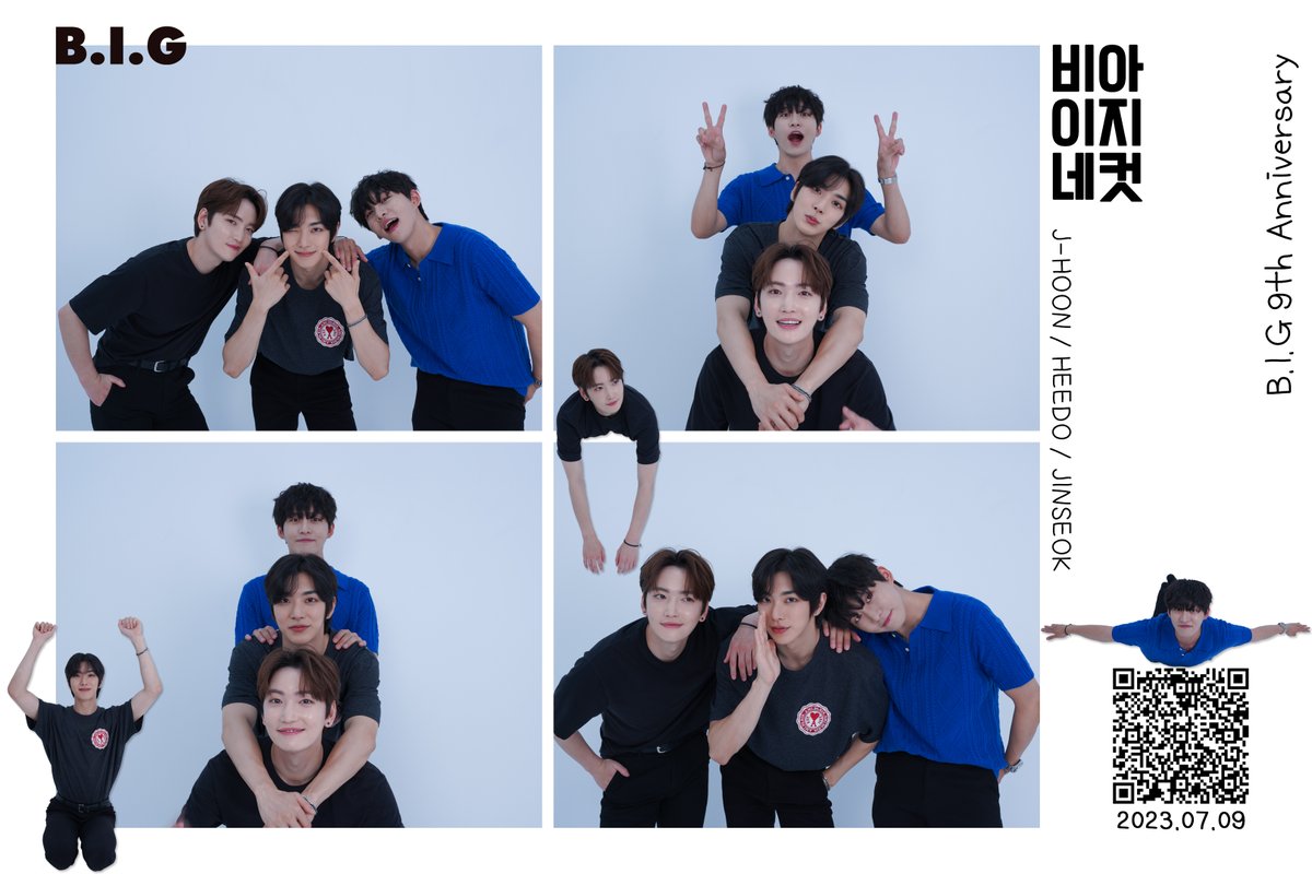 BIG_GHofficial's tweet photo. B.I.G Debut 9th Anniversary 👏🏻
B.I.G 데뷔 9주년을 축하합니다✨🥳
(QR코드 읽히는 건 비밀🤫)   

#BIG #Boysingroove #Happy_BIG_Day #HBD #9th_Anniversary #9th #Anniversary
#J_HOON #HEEDO #JINSEOK
#비아이지 #9주년 #비아이지데이 #해피비아이지데이 #제이훈 #희도 #진석 https://t.co/gwakk8Z5qD
