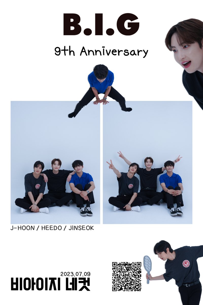 BIG_GHofficial's tweet photo. B.I.G Debut 9th Anniversary 👏🏻
B.I.G 데뷔 9주년을 축하합니다✨🥳
(QR코드 읽히는 건 비밀🤫)   

#BIG #Boysingroove #Happy_BIG_Day #HBD #9th_Anniversary #9th #Anniversary
#J_HOON #HEEDO #JINSEOK
#비아이지 #9주년 #비아이지데이 #해피비아이지데이 #제이훈 #희도 #진석 https://t.co/gwakk8Z5qD