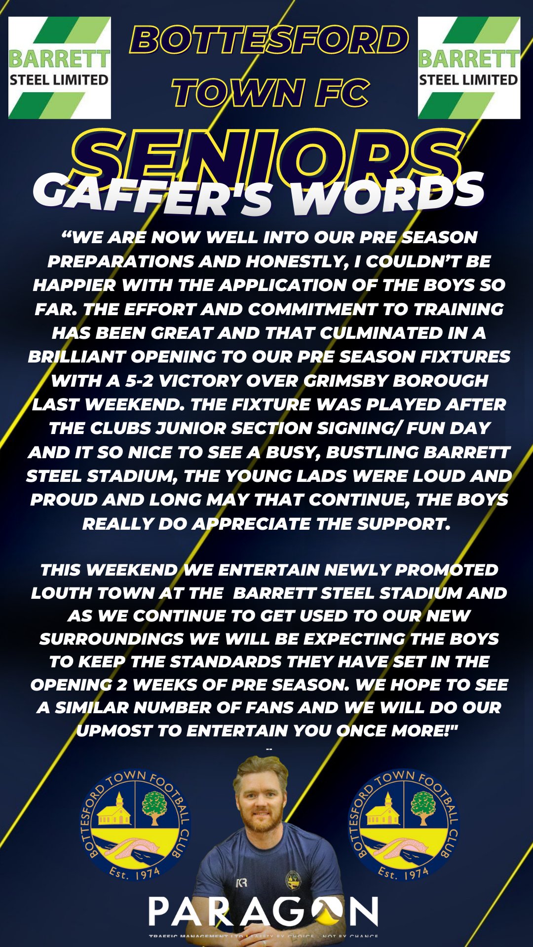 Bottesford Town FC on Twitter "The gaffer gives his thoughts on last