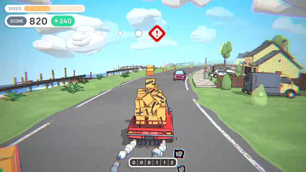 leighwynne33's tweet photo. Afew more snap's from #Superboxdelivery on the #NintendoSwitch ... Which currently on sale for £2.24 RIGHT NOW on the #eshop .... Fun little endless driver, with delivery slant! :p https://t.co/ieDQ4gYitt