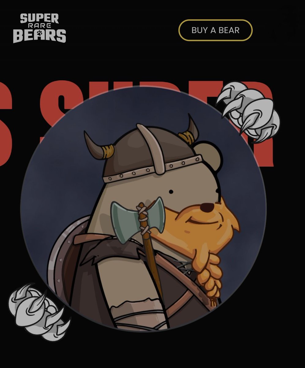 CryptoTechLearn's tweet photo. Bear of the Day - BraveBouy
@SuperRare_Bears @Hype_lfg 
$RARE $HYPE
#SRB #HYPERSonic #MultiversX #Crypto #NFT #MultiversXNFTs #MISHYPE #IAMHYPE #IAMHYPER https://t.co/9B7rKly202