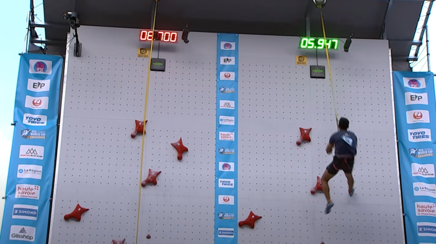 msudh98's tweet photo. Deepu Gowda breaks his own NR in the men's speed section by clocking 05.947 secs. Previous NR - 05.987 sec.

#sportsclimbing #IFSCWorldCup https://t.co/GVWbKjQJQE