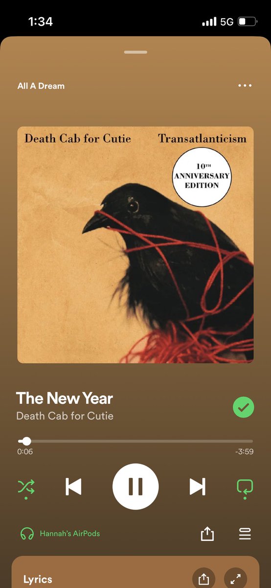 Hannah_Texas's tweet photo. Swifties are bringing back 2010 with the new Speak Now release and I’m over here just reliving my Death Cab era https://t.co/0PrvlSzNlQ