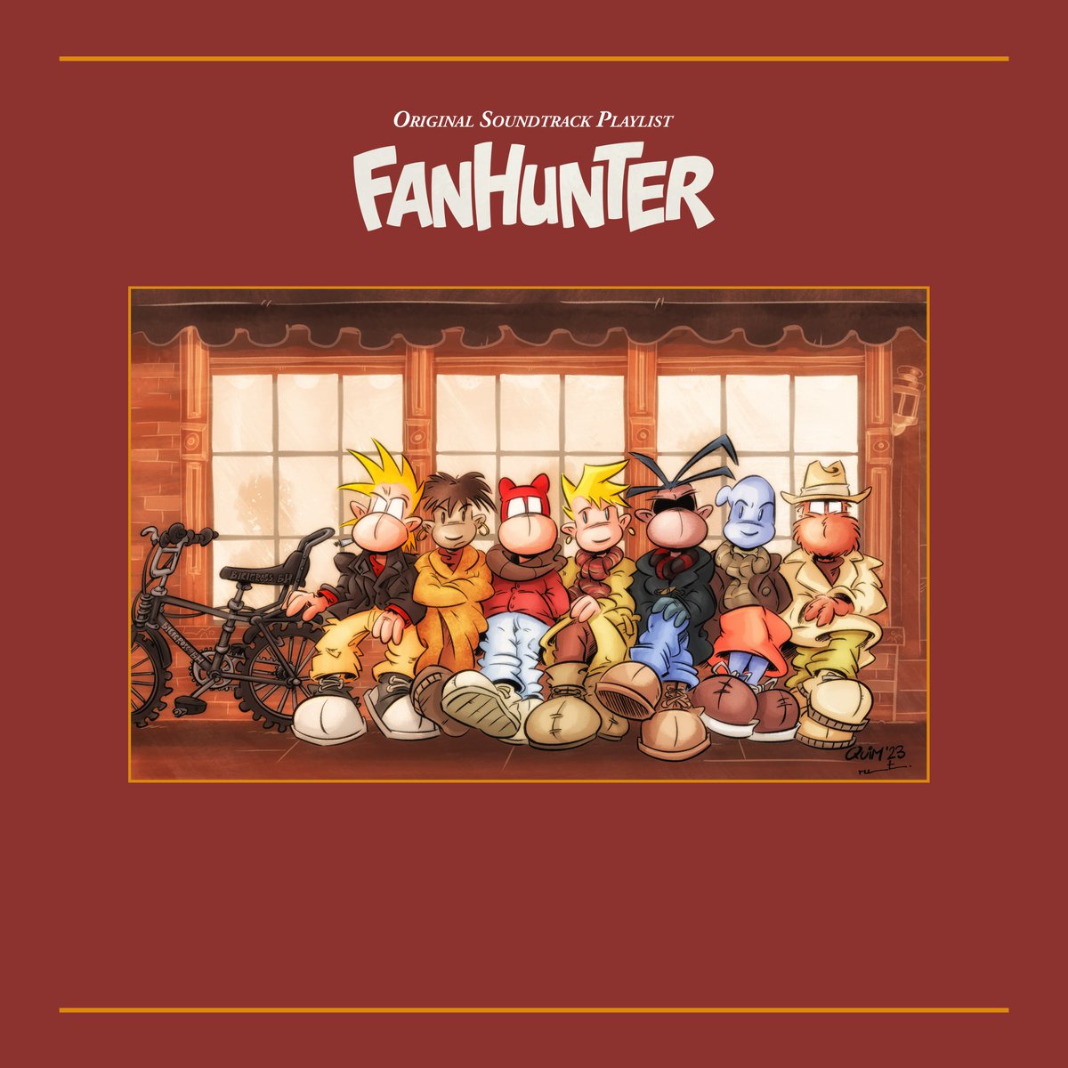 celspinol's tweet image. FANHUNTER.

#FanhunterReboot
Dibujo de @quimtuk 
Color de @haditje 
Bicicross BH de Carlitos. 
@DevirIberia @EGigamesh