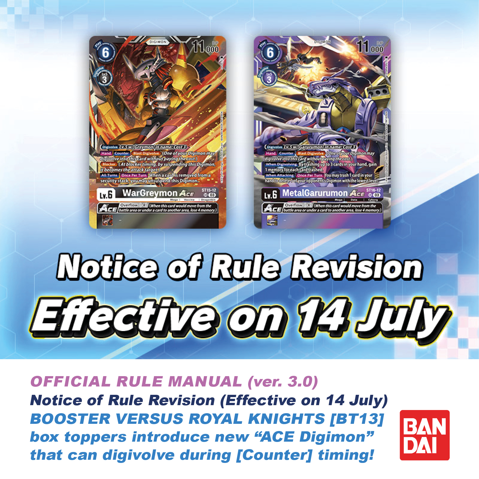 Official Digimon Card Game English Version on Twitter "[Notice of Rule
