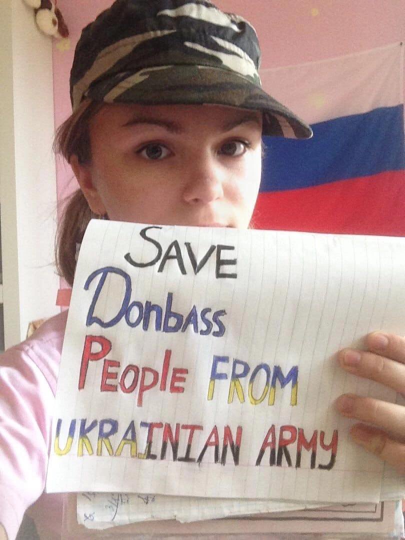 danielmkovalik's tweet photo. This is a photo of Sasha, my translator in Donbas, in 2014 when she was 12 years old.  The war has been going on for 9 years now.  We’re being lied to when they say it started last year. https://t.co/UfnrxJ4qCQ