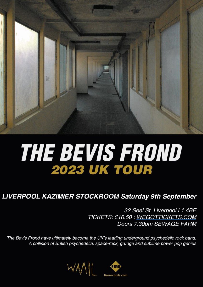 WAAILRECORDS's tweet photo. #thebevisfrond are back in Liverpool @KazStockroom https://t.co/ecab94Wtng #nicksaloman https://t.co/jIukGGfEXj