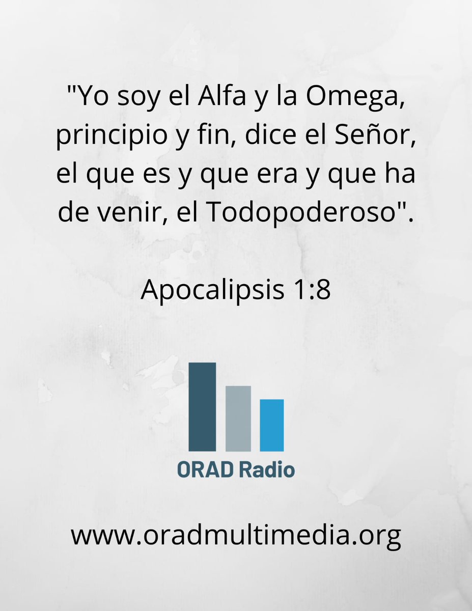 oradmultimedia's tweet photo. Apocalipsis 1:8 #oradradio #oradmultimedia #threadapp #iasd https://t.co/H8FhYkuss6