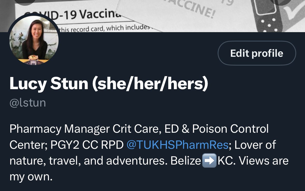 👇🏼👇🏼 I’ve got some new responsibilities. What Toxicology experts should I follow now? 

#PharmTox #PharmICU #PharmED #TwitteRx