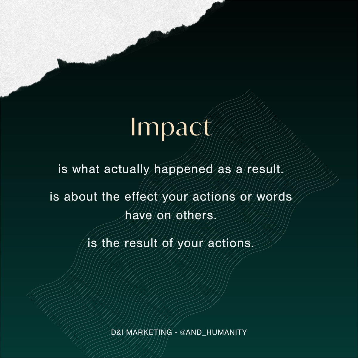 andhumanityca's tweet photo. Good intentions are a wonderful start. But what we need to focus on is impact. What are some ways you make sure your impact matches your intent? https://t.co/je1ZBjs3Is