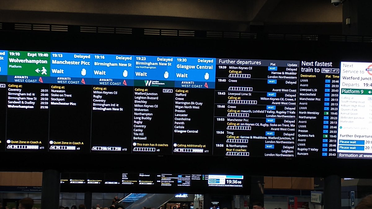 Train to Spain and back - no problem. Train out of London - nah.