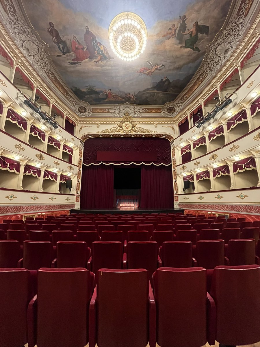 string_theatre's tweet photo. We’re at the International Children’s Festival in Šibenik with The Insect Circus 🐝🦋🐛
This is the 63rd edition, the oldest continuos children’s festival in the world!
We’re at @hnkusibeniku (a wonderful theatre that dates back to 1870).
#marionettes #insectcircus https://t.co/myZCERdfxr