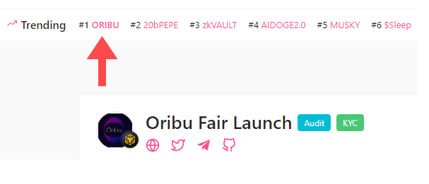 OribuAI's tweet photo. 🤩Get ready for the epic boom with PinkSale and we are  at Trend #1📈 as we have promised 🚀

🚨Buckle up and get some Oribu before it's too late🚨

@pinkecosystem 

#OribuAI #BNB #presale https://t.co/cPSvrFXUDr