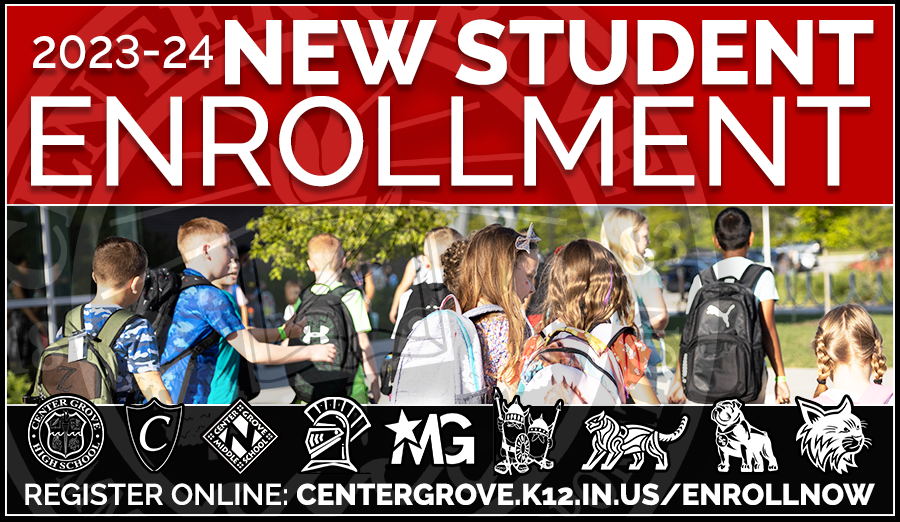 center_grove's tweet photo. The 1st day of school for CGCSC is Thursday, August 3! Do you have a new student who plans to attend a Center Grove school this fall? Enroll online today at https://t.co/sjb1EcEINl. #FutureTrojan https://t.co/SpGjGEyMFw