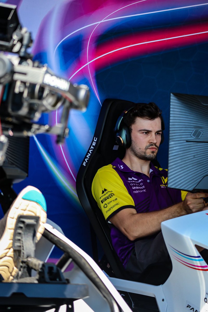 Devon Butler, aka <a href="/adam_sandersonn/">Adam Sanderson</a>, stopped by the F1 Fanzone to take on our racing simulator! 🏎️

Some of you may recognise Adam from his role as Devon Butler in <a href="/EASPORTSF1/">EA SPORTS F1</a>. 🎮

Thanks for stopping by, Adam! 😁

#BritishGP #Silverstone #F1 #Formula1