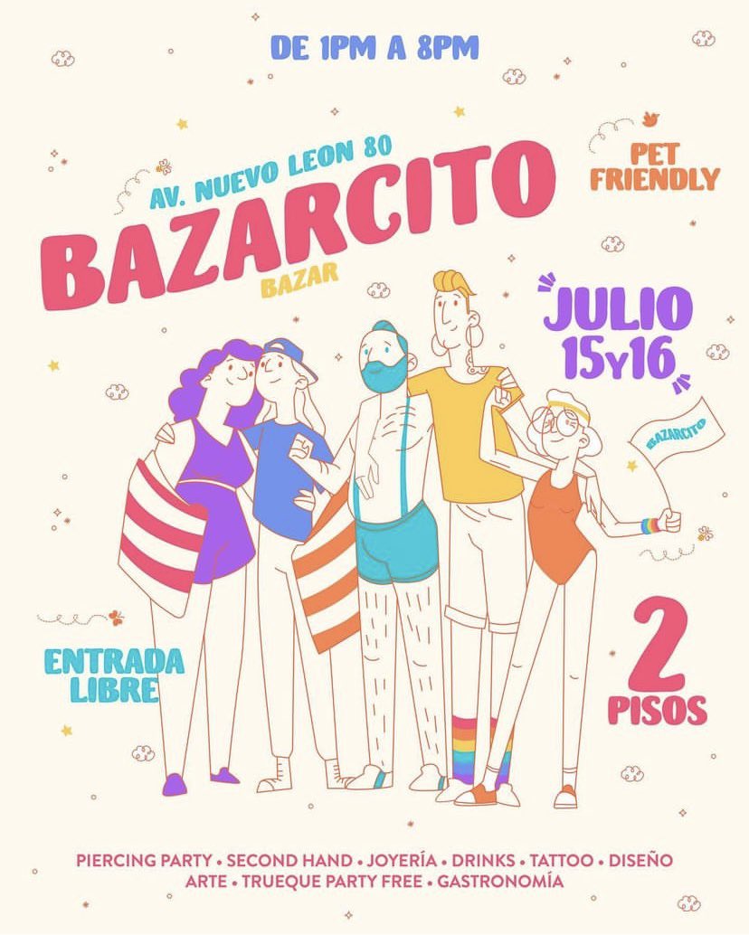 wendyaimee's tweet photo. Tenemos bazar ! Este #15julio y #16julio invitados !! #CDMX #condesa #bazar #bazarescdmx #comerciolocal #hechoamano #HECHOENMEXICO https://t.co/QAmB4ondyK