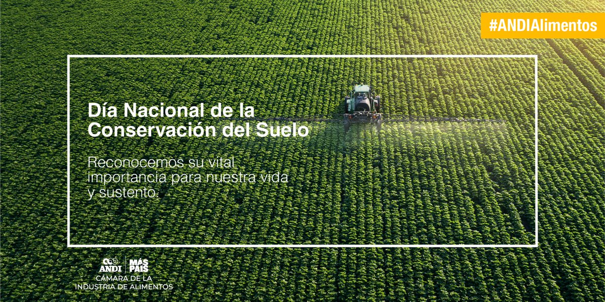 CamiloMontes's tweet photo. La conservación y uso adecuado del suelo, permite lograr la productividad para el abastecimiento de los hogares y la producción de materias primas que la #IndustriadeAlimentos requiere. 

Honremos nuestro suelo, reconociendo su vital importancia para la vida y sustento diario https://t.co/adKgqZyci8