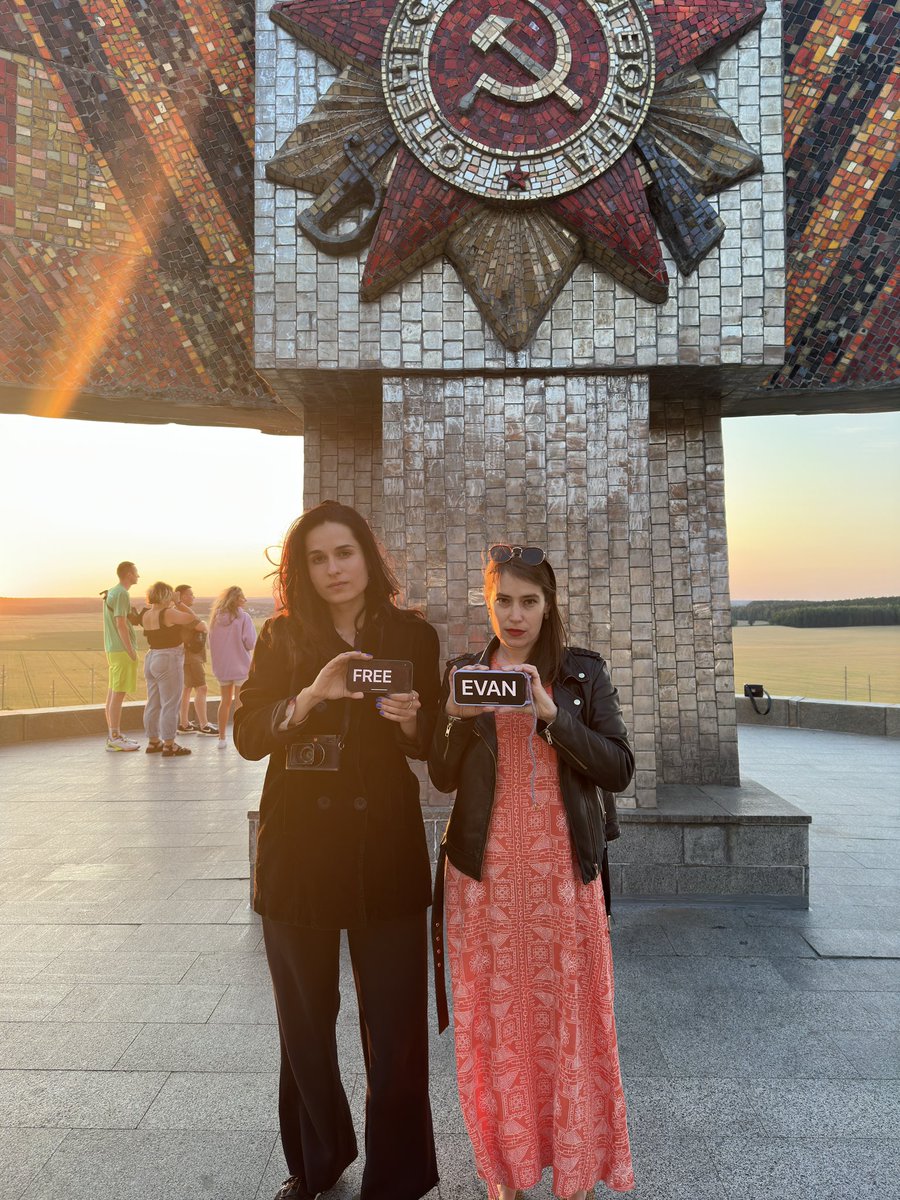 Hi from Minsk. Today is 100 days since our friend and colleague, @WSJ reporter @evangershkovich was arrested. @HeitmannNanna and I join the call for his immediate release. #IStandWithEvan #FreeGershkovich
