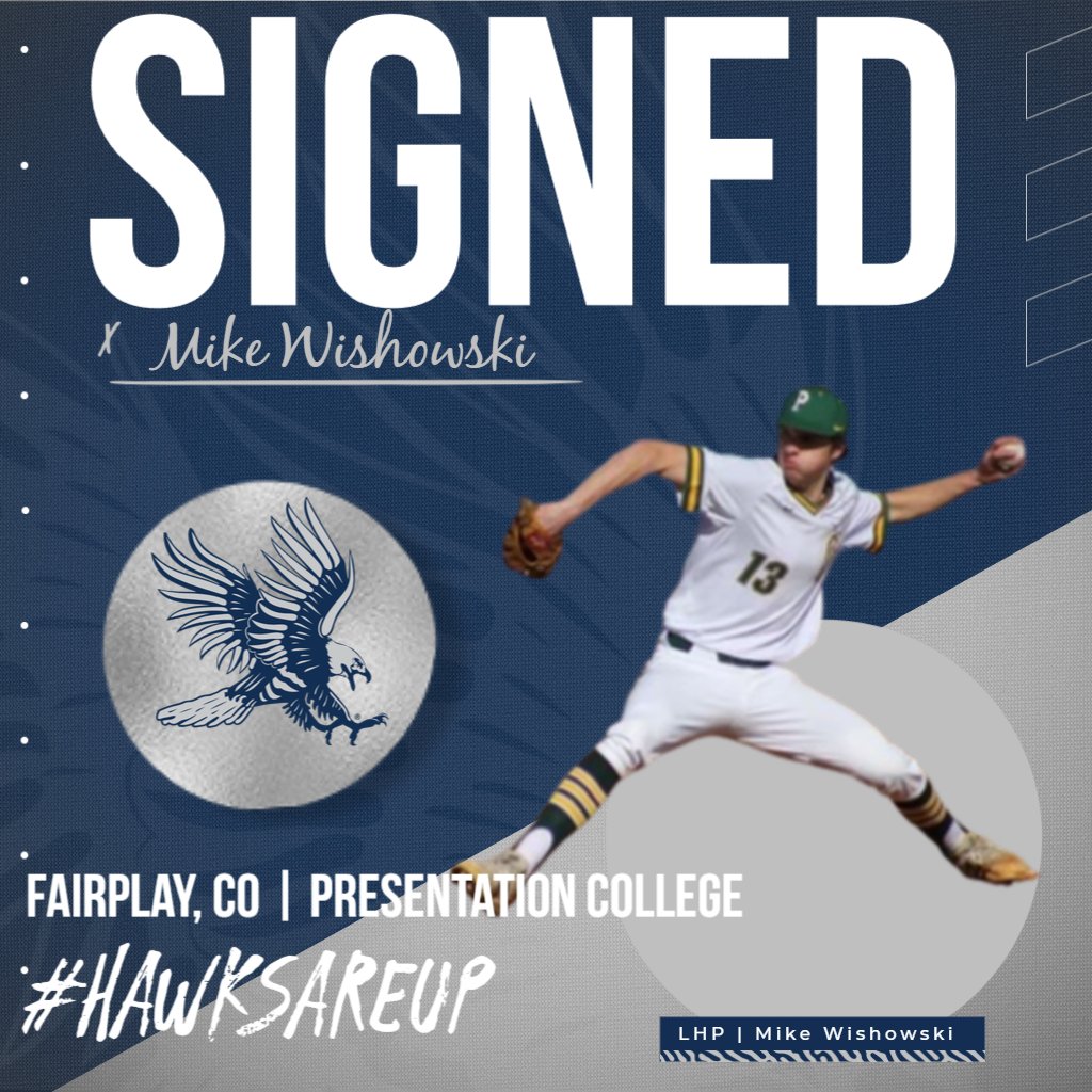 BlueHawkBSB's tweet photo. 🚨Signing🚨 

A familiar face in the NSAA will join the Blue Hawks next season in Presentation College transfer Mike Wishowski!

#HawksAreUp x #BlueHawkBSB https://t.co/8Ha2F9Qds2
