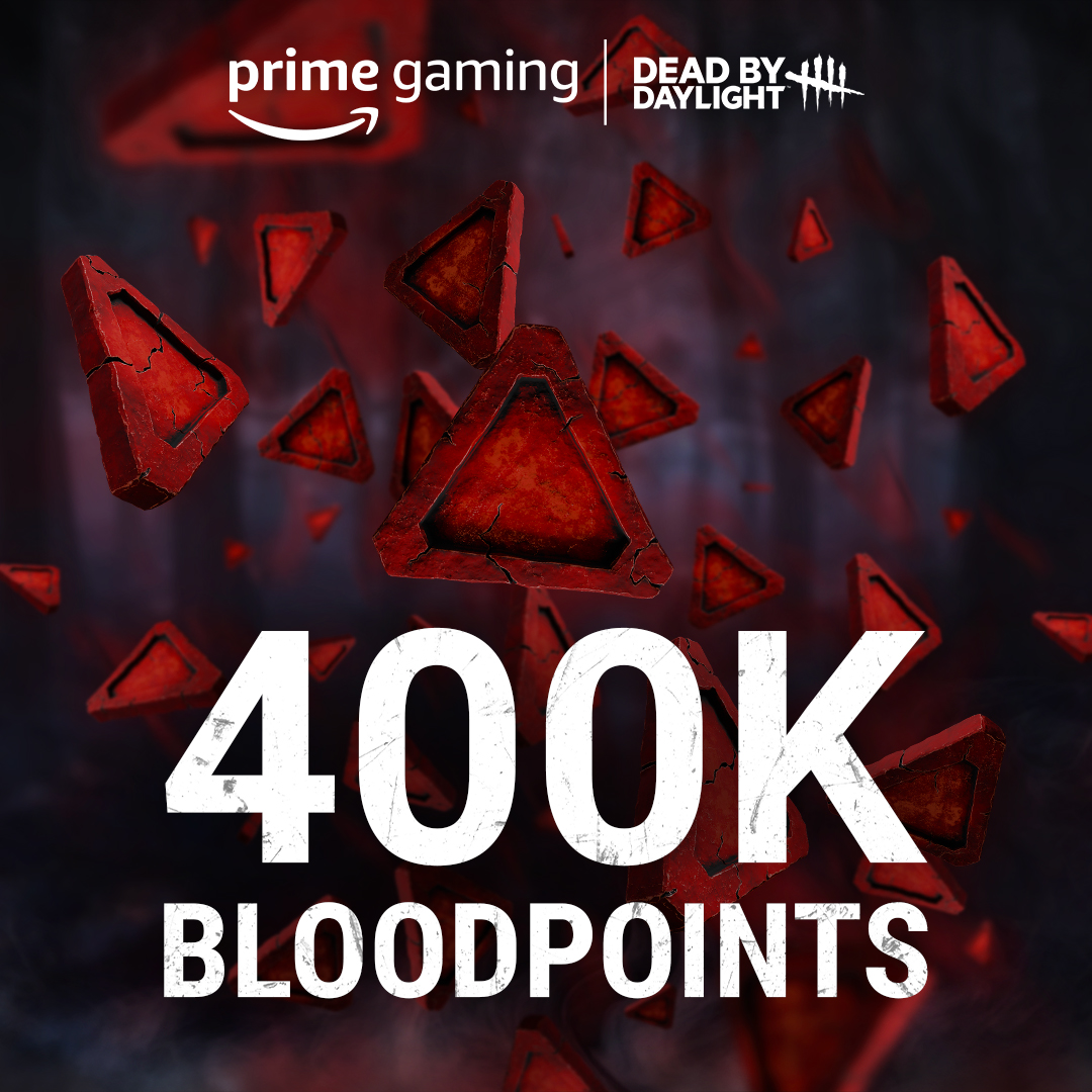 DeadbyDaylight's tweet photo. 🩸 @primegaming and Dead by Daylight are partnering up once again! Kick off a spending spree with 400,000 Bloodpoints. 

Available from July 7th, 2023, to August 2nd, 2023 with Amazon Prime Gaming.

Claim your reward now 👉 https://t.co/gNm5wvoHSw https://t.co/KKBxg23lTb