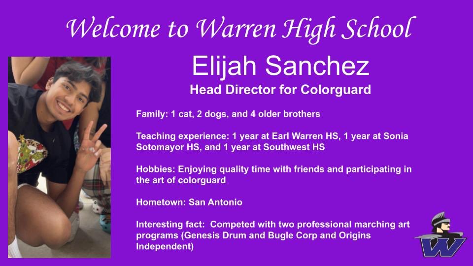 Congratulations, Mr. Sanchez!