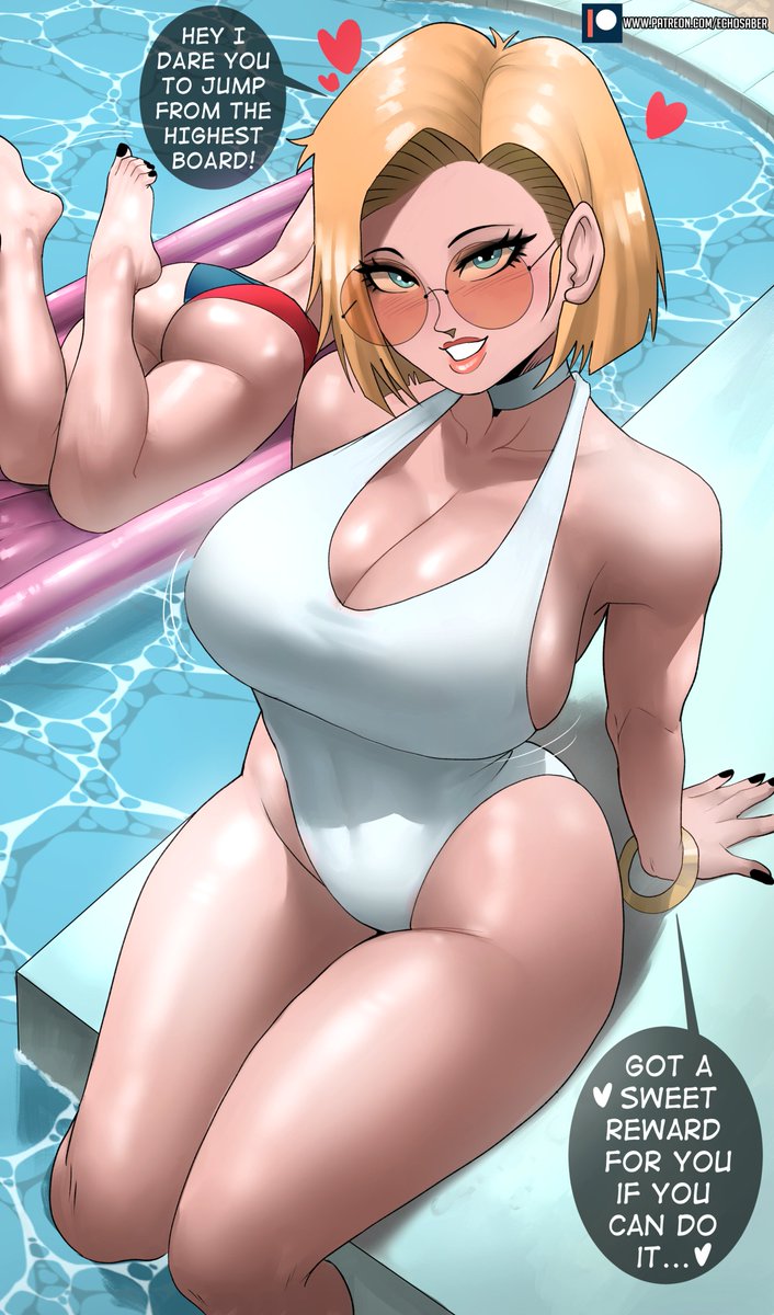 EchoSaber1's tweet photo. Android 18's Dare! https://t.co/BosQIMMDIC